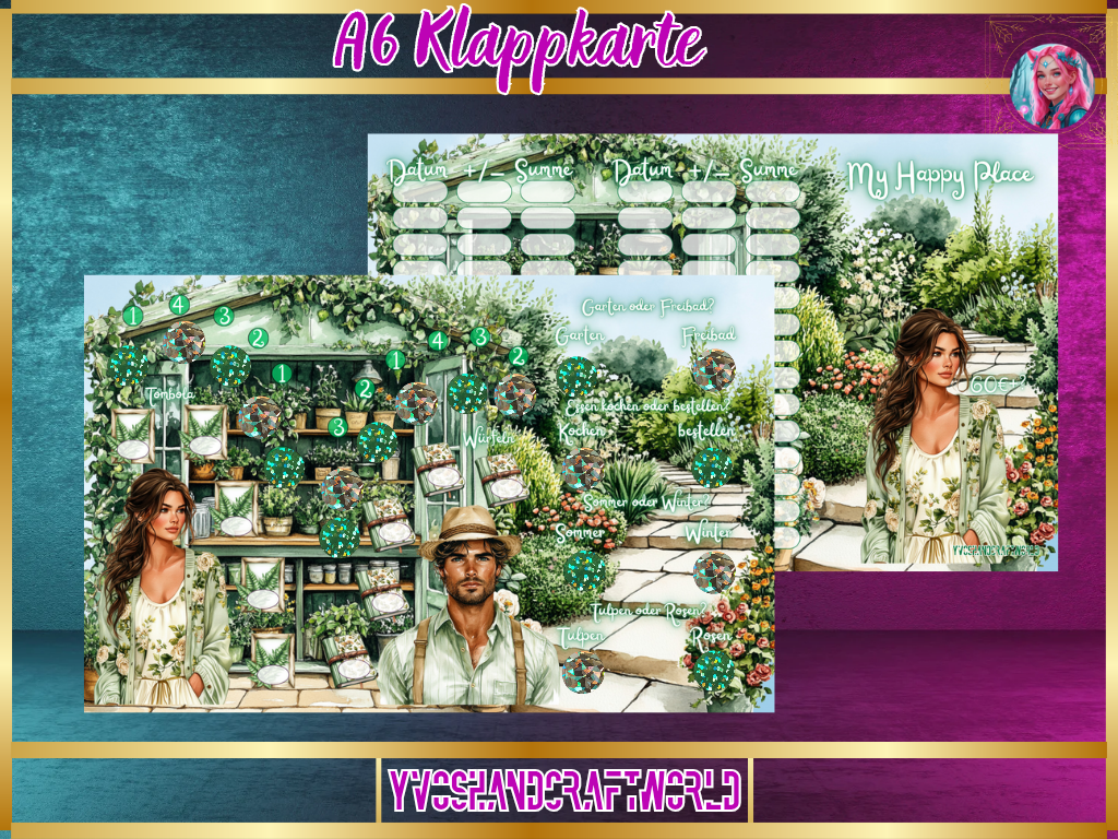 My Happy Place Klappkarte - Yvoshandcraftworld
