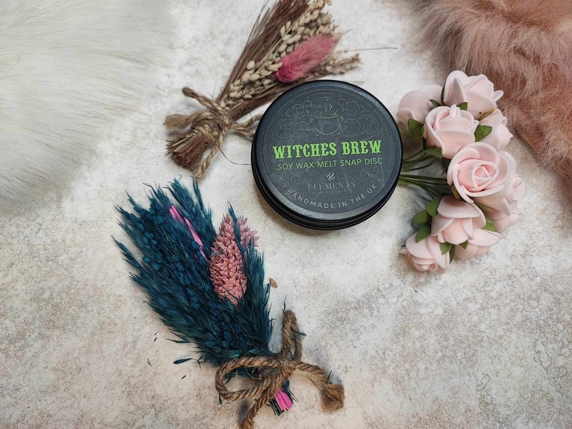 Sojawachs-Wachs für Duftlampen mit Witching Brew Duft, braune Wachsblöcke, für Aromatherapie und Raumduft.
