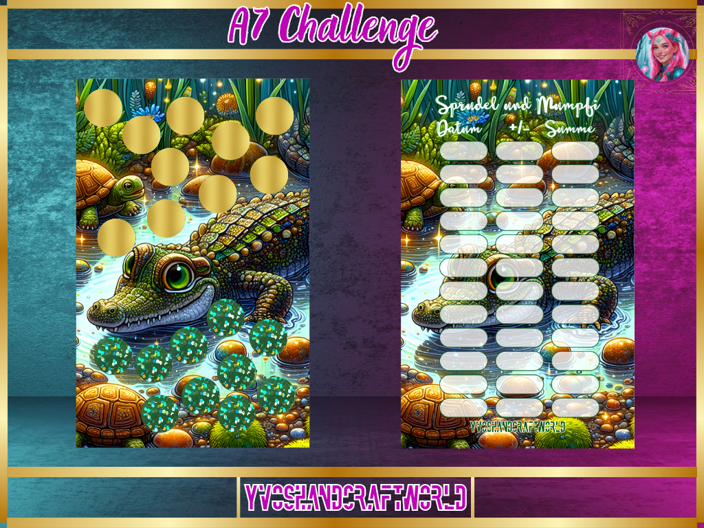 Sprudel und Mumpfi Challenge A7 - Yvoshandcraftworld