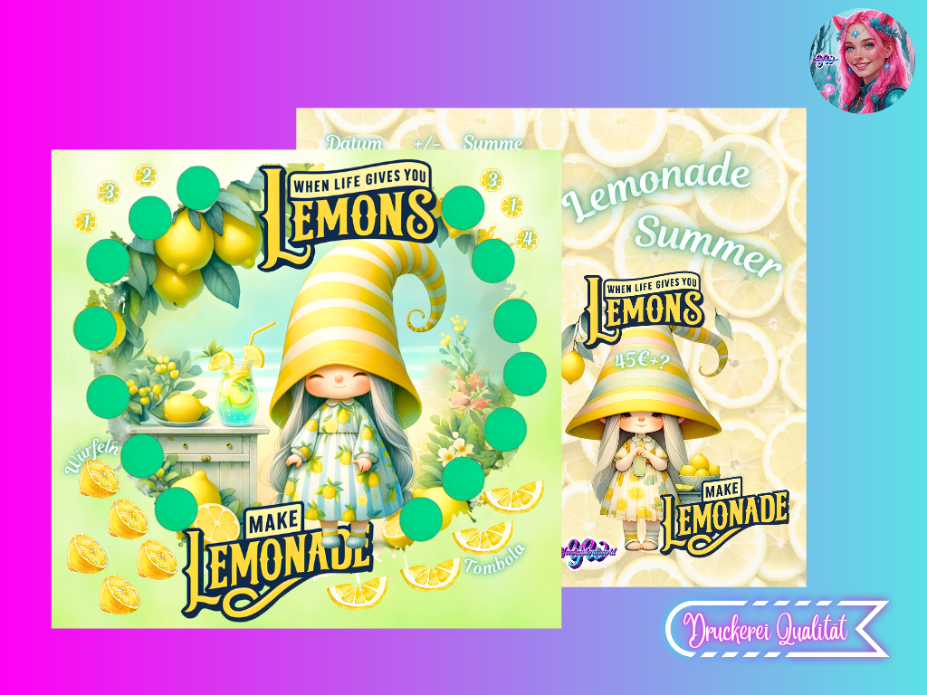 Lemonade Summer Klappkarte