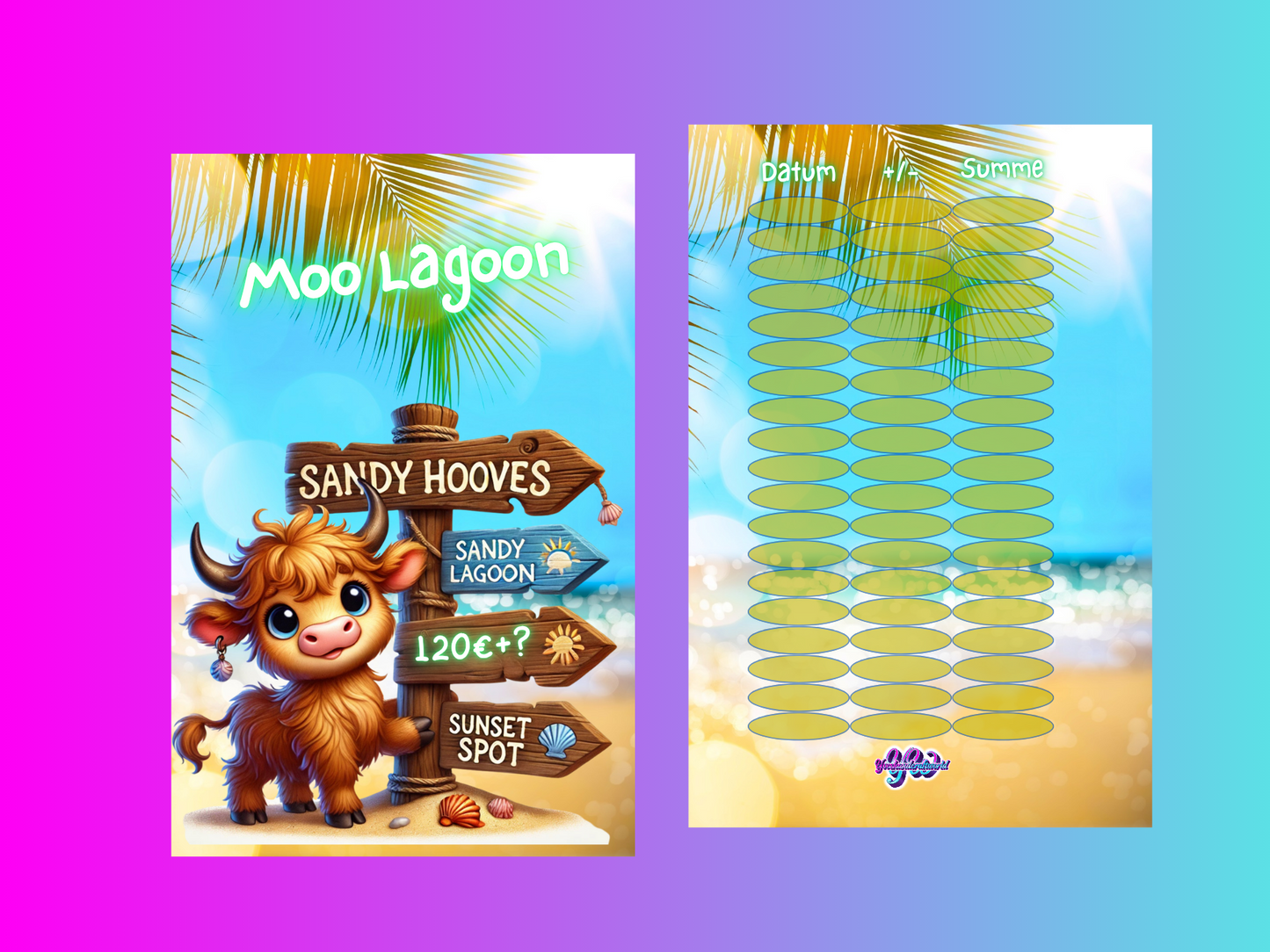 Moo Lagoon Challenge zum einheften