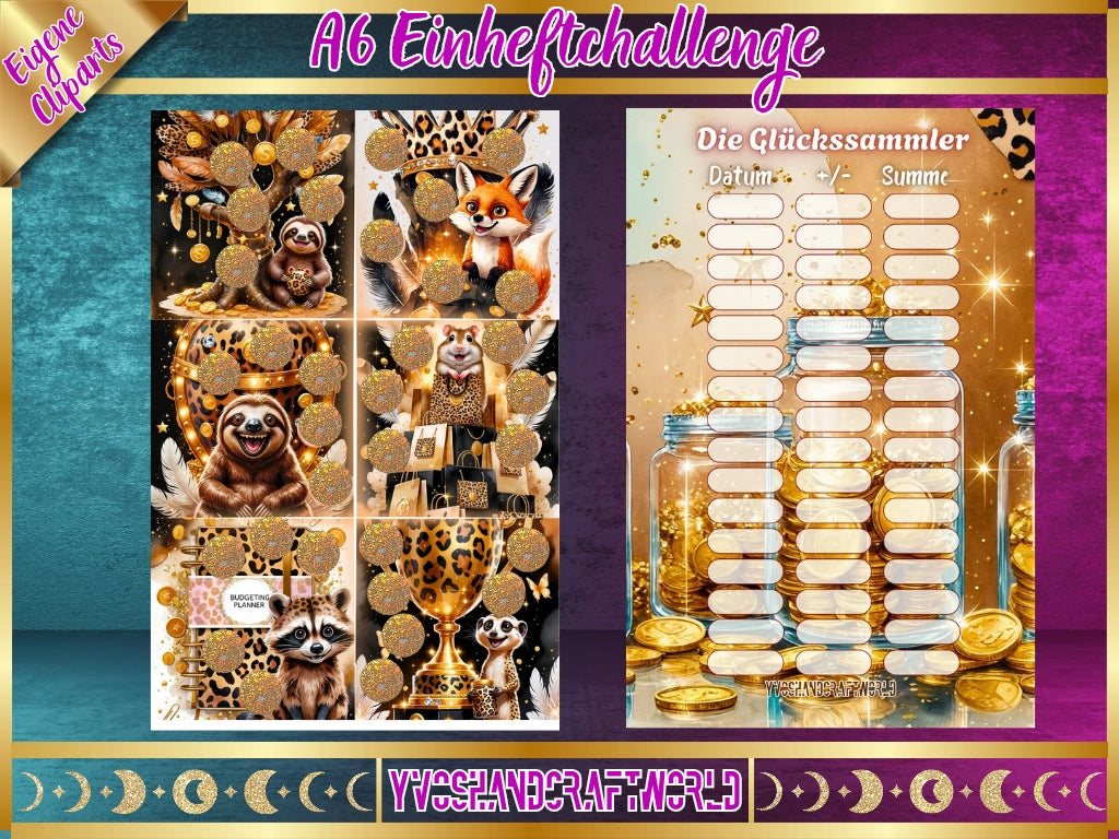 Die Glückssammler Challenge zum einheften