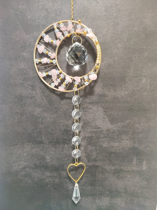 Suncatcher Rosen Quarz