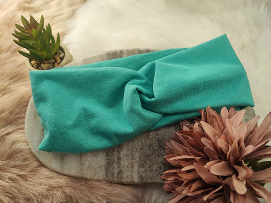 Haarband von Yvoshandcraftworld, türkisfarbenes Moonband mit hübschem Monddesign, ideal für Damen, aus weichem Material