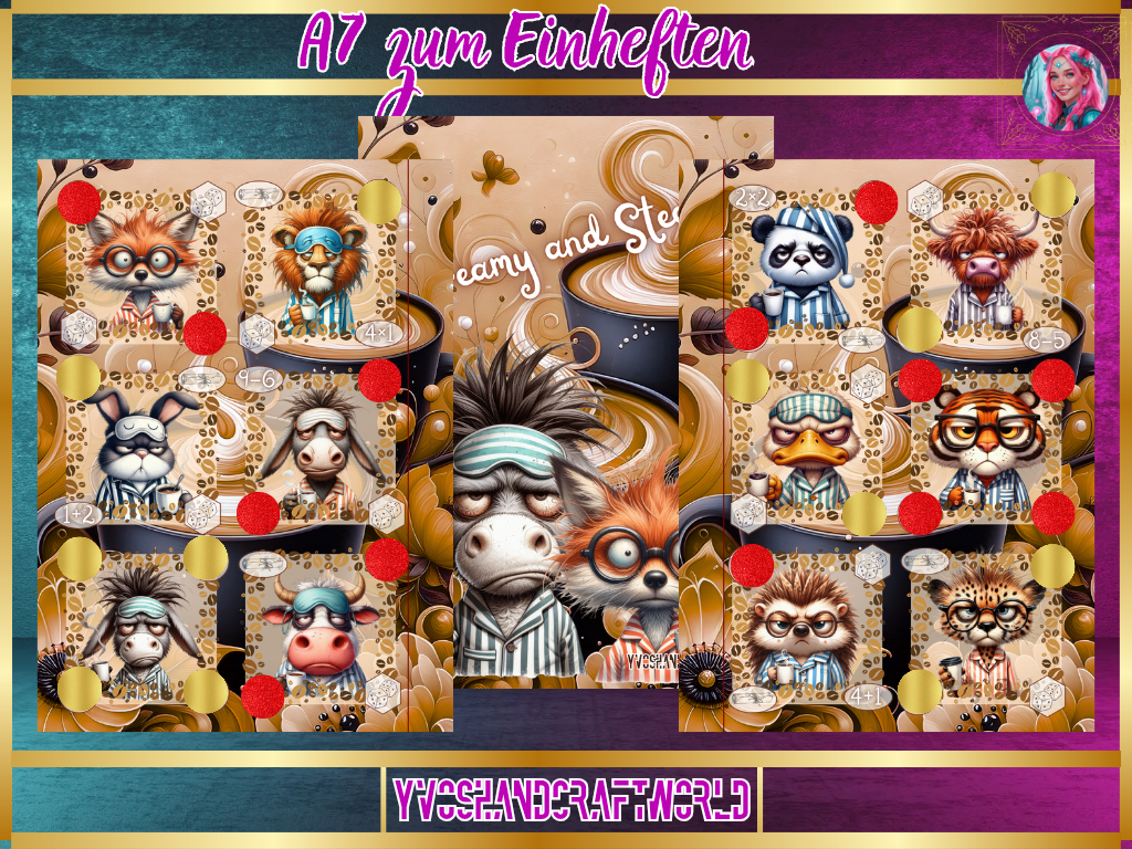 Dreamy and Steamy Challenge einheften A7 - Yvoshandcraftworld