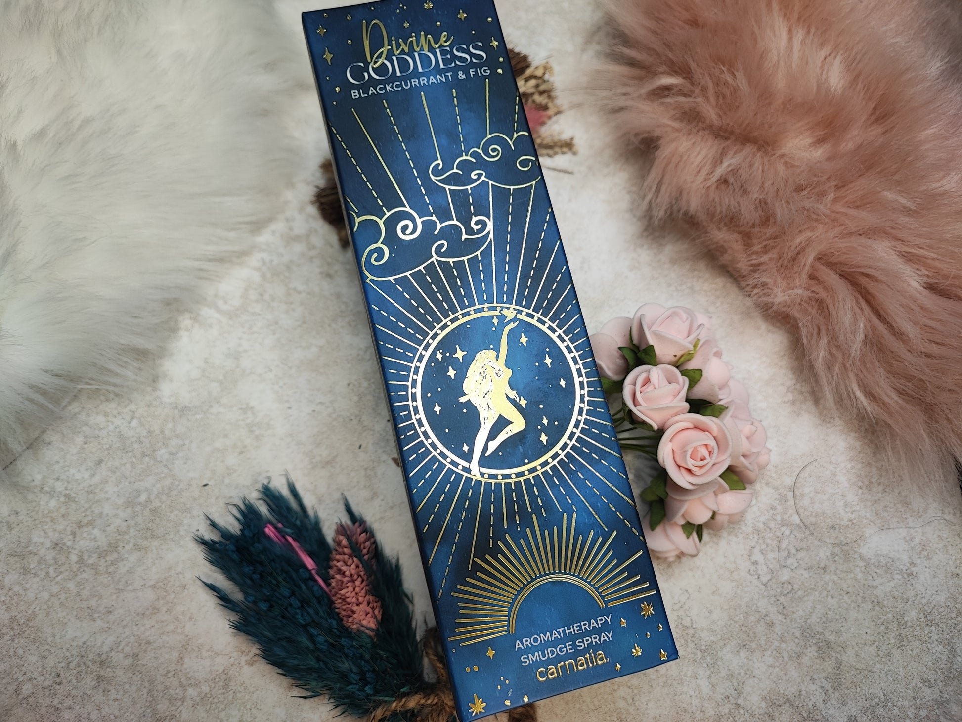 Räucherstäbchen Divine Goddess von Mein Shop, handgefertigte Packung mit duftenden Räucherstäbchen für Meditation und Entspannung