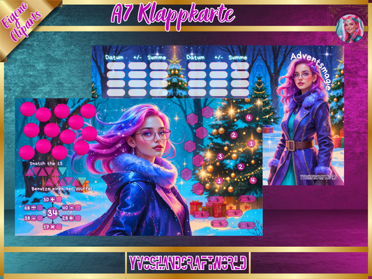 Adventsmagie Klappkarte A7