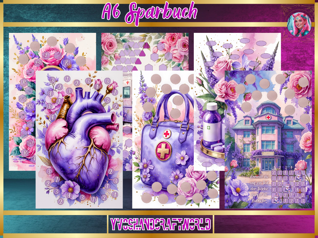 Sparbuch Gesundheit - Yvoshandcraftworld