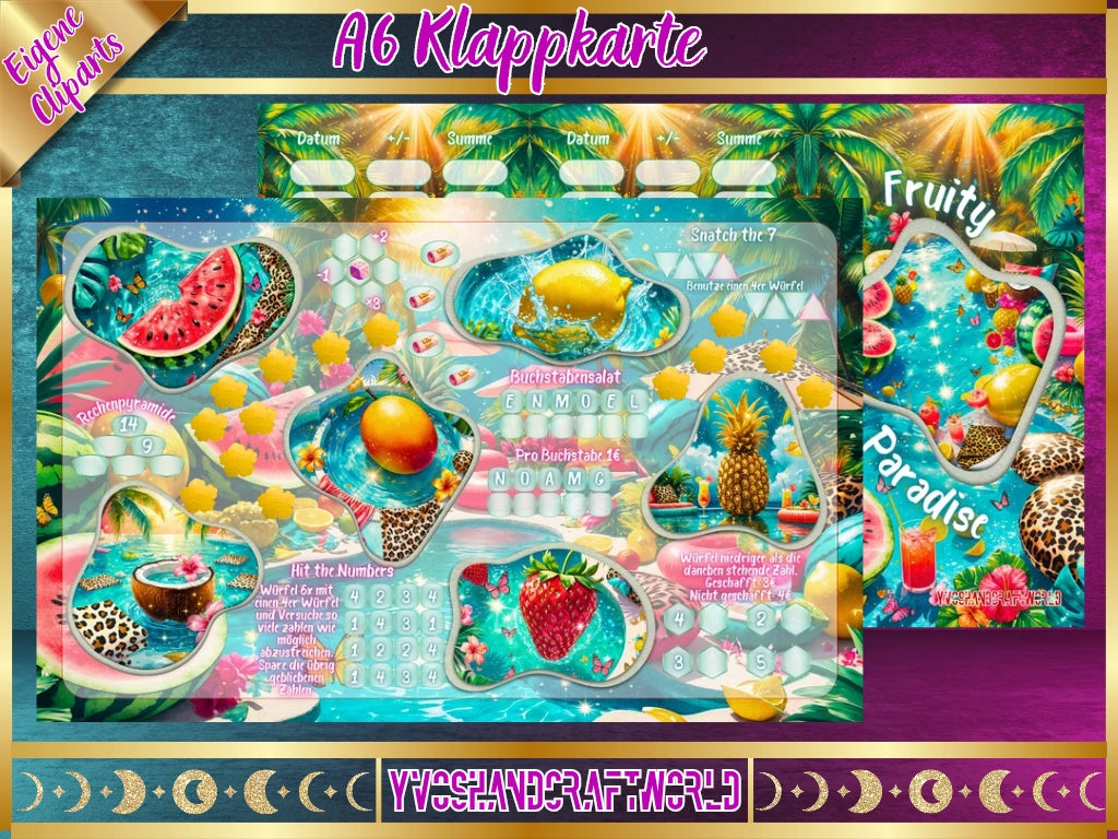 Fruity Paradise Klappkarte