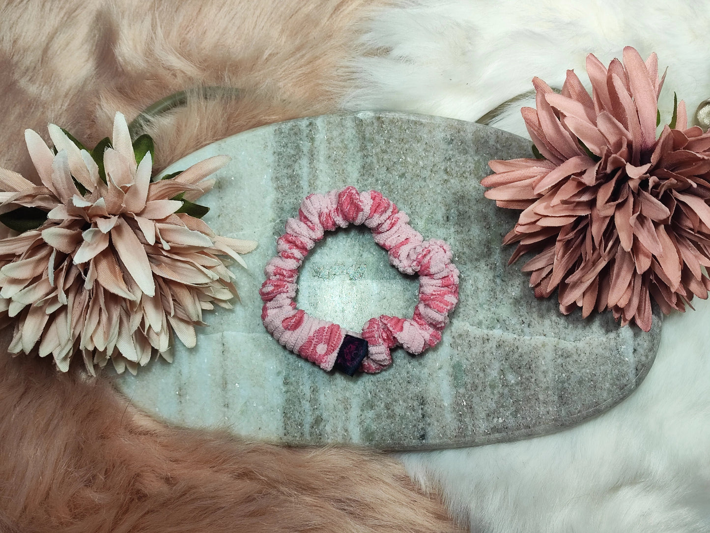 Pink Paradise - Cord Scrunchie Small