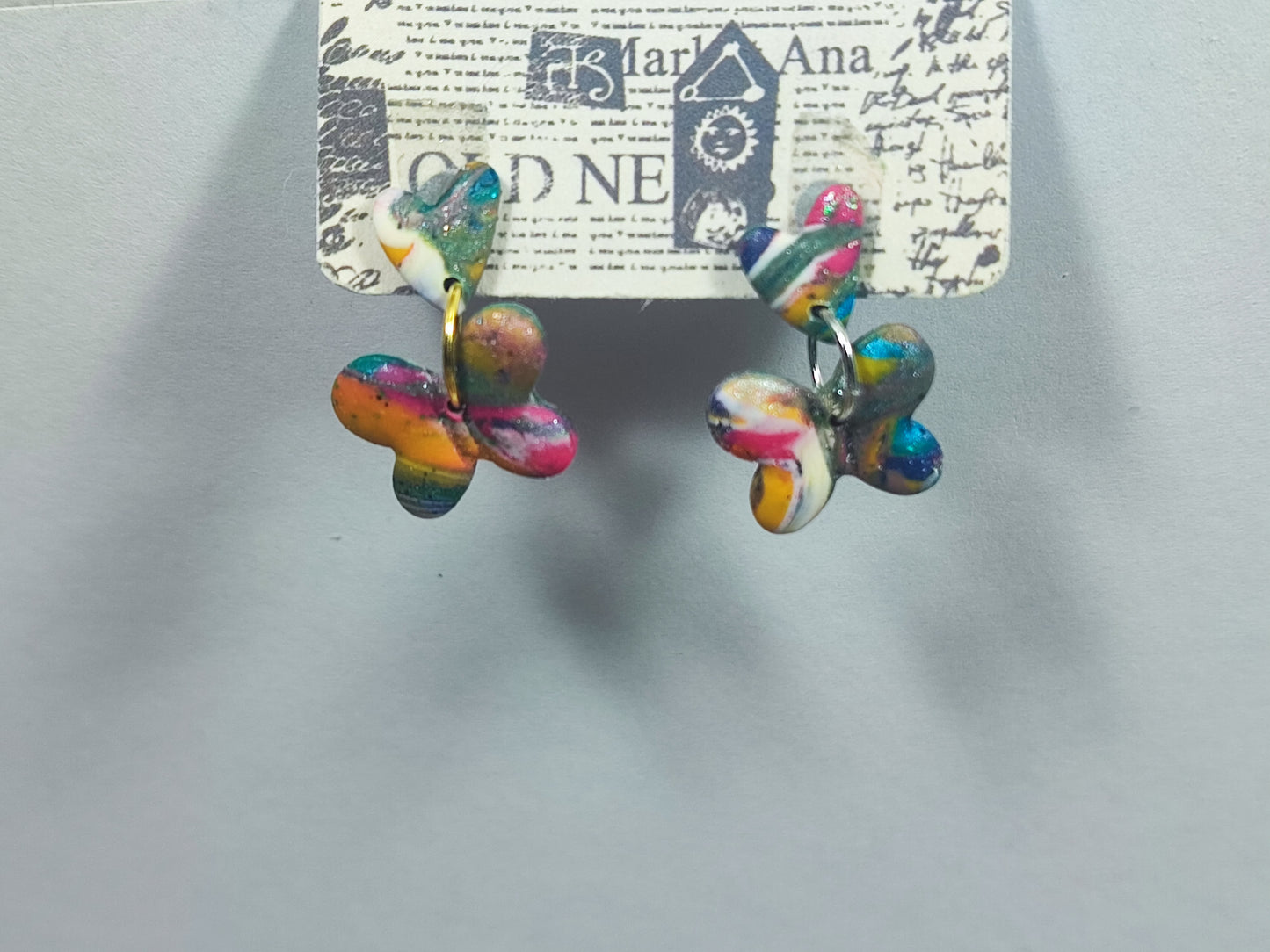 Mini Butterfly Splash Ohrstecker