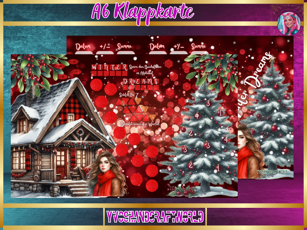Winter Dreams Klappkarte - Yvoshandcraftworld