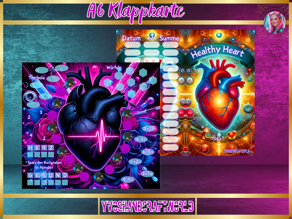 Healthy Heart Klappkarte