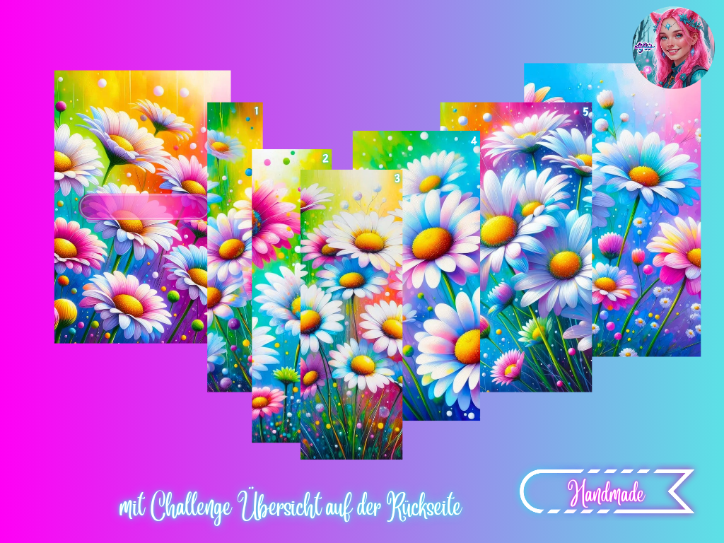 6er Register Spring Flowers - Yvoshandcraftworld