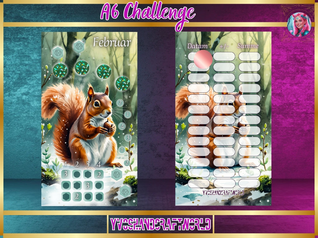 Februar Animals Freebie - Yvoshandcraftworld