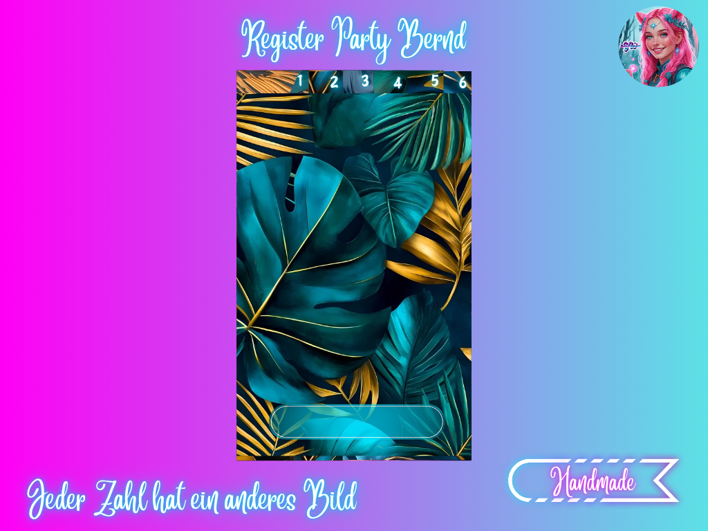 6er Register Monstera - Yvoshandcraftworld