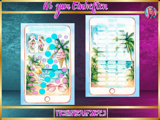 Summer Background matt foliert zum Einheften