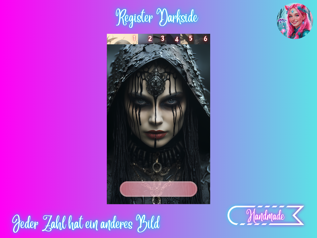 6er Register Darkside - Yvoshandcraftworld