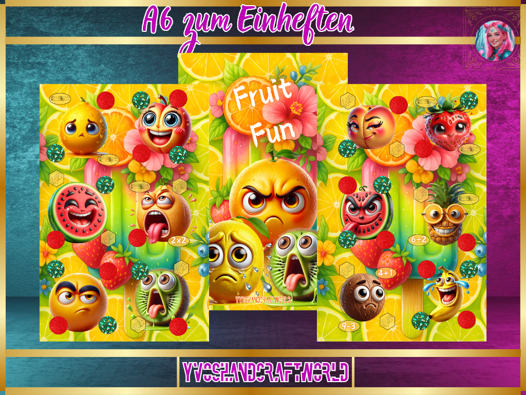 Fruit Fun Challenge zum einheften - Yvoshandcraftworld