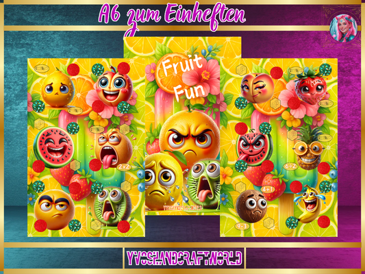 Fruit Fun Challenge zum einheften - Yvoshandcraftworld