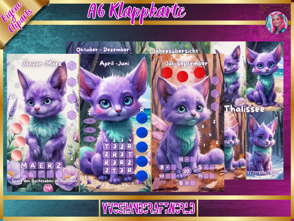 Thalissee Jahreschallenge Klappkarte