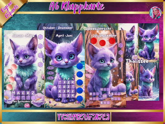 Thalissee Jahreschallenge Klappkarte