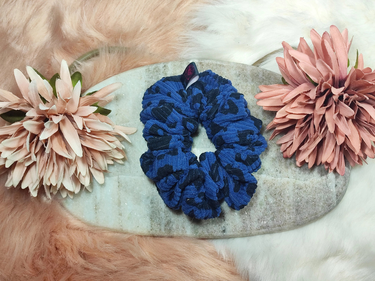 Deep Sea- Cord Scrunchie Medium