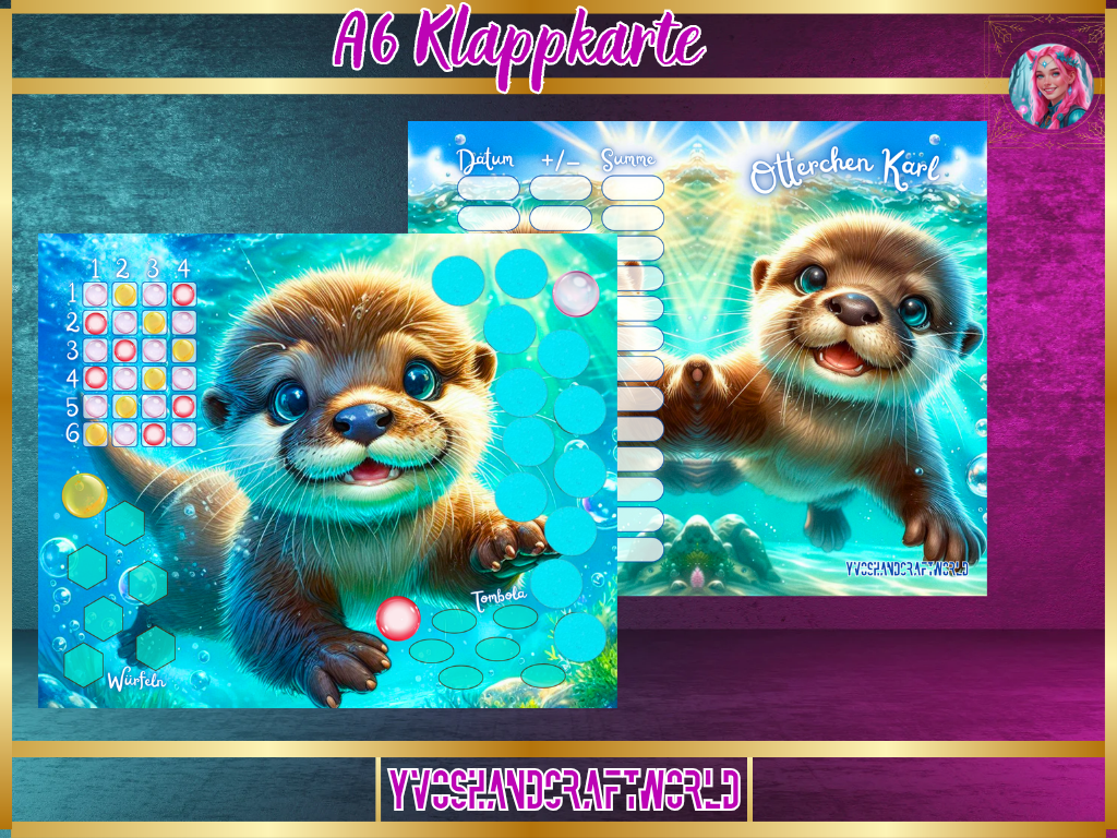 Otterchen Karl Klappkarte A7