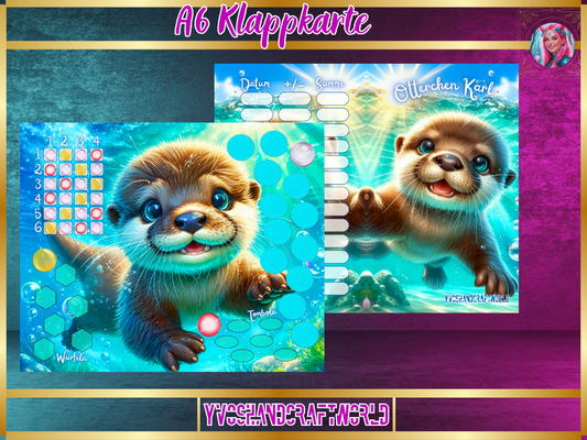 Otterchen Karl Klappkarte A7