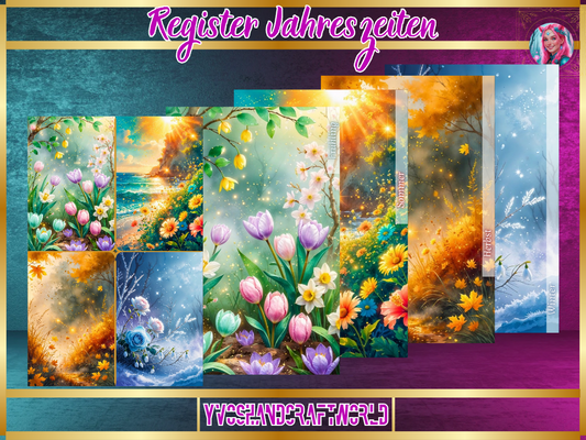 4 Register Jahreszeiten