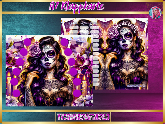 Violeta de la Muerte Klappkarte A7