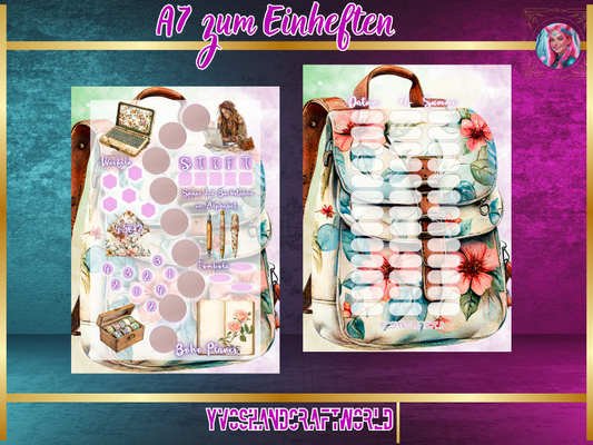 Boho Planer Einheften matt foliert A7