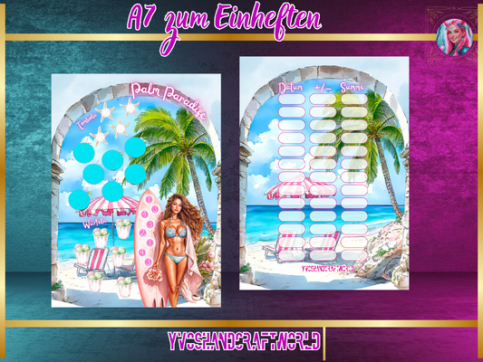 Palm Paradise Einheften matt foliert A7