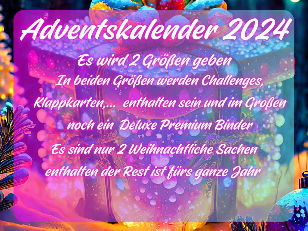 Adventskalender VORVERKAUF Yvoshandcraftworld/ Umschlagmethode/ A6