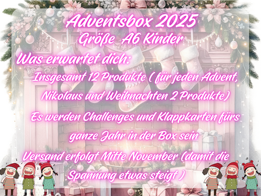 Adventsbox 2025 Größe A6 Kinder